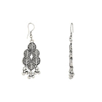 Etnico Ethnic Silver Oxidised Traditional Afghani Choker Necklace With Earrings And Maang Tikka Jewellery Set for Women And Girls (MC137OX)