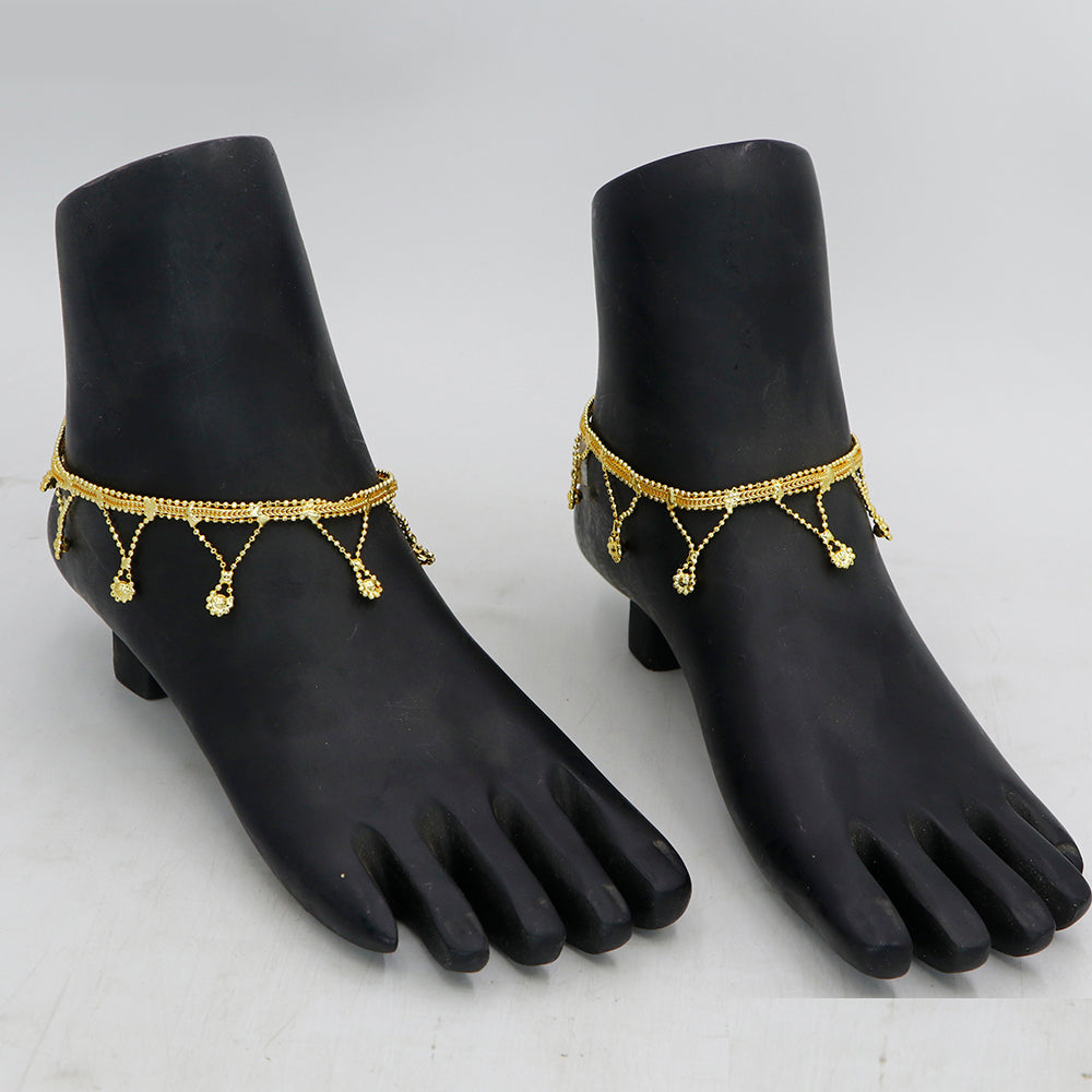 Mahavir Gold Plated Payal / Anklet