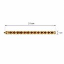 Etnico Gold Plated Rudraksha Bracelet for Men Women | Unisex Spiritual Bracelet | Rudraksha Beads for Balance, Harmony & Positive Energy | Meditation Yoga | Gift for Men Women