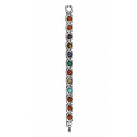 Etnico Rudraksha Chakra Balance Bracelet | Inspired by Mindfulness, Positivity & Inner Harmony | 7 Stone & Rudraksha Spiritual Bracelet for Men & Women