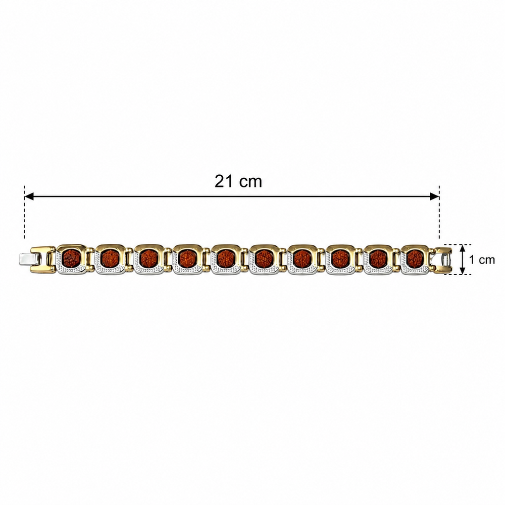 Etnico Adjustable Foldover Bracelet for Men Classic Link Chain Fashion Bracelet
