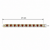 Etnico Adjustable Foldover Bracelet for Men Classic Link Chain Fashion Bracelet