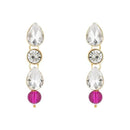 Etnico Gold Plated Traditional Pearl Necklace & Earrings Set For Women (ML140Wi)