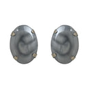 Etnico Glamorous Fashionable Eye-Catching Grey Beaded Choker and Earrings Set For Women/Girls (ML318Gr)