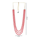 Etnico Multistrand Pearl Necklace/Dulha Moti Mala/Maharaja Haar/Groom Necklace For Men (MLP46R)