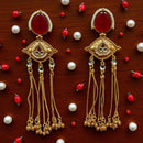 Wearhouse Fashion Traditional Kundan Long Dangle Earrings
