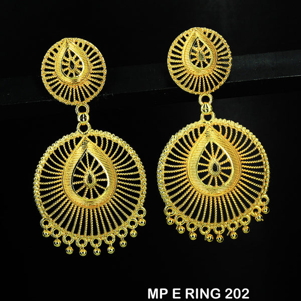 Mahavir Gold Plated Dangler Earrings