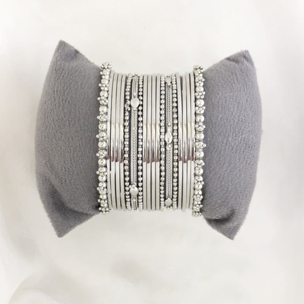 Shree Asha Bangles Oxidised Plated Bangles Set