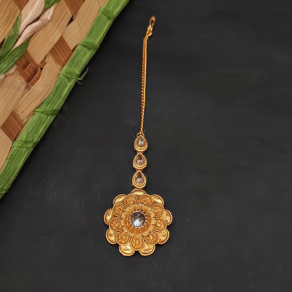 Js Fashion  Flower designed Maang tikka
