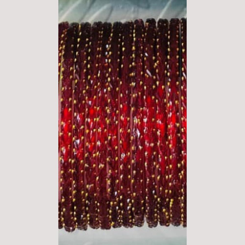 Chitra Bangles Multi Color Glass Bangle (12 Piece In One Box)