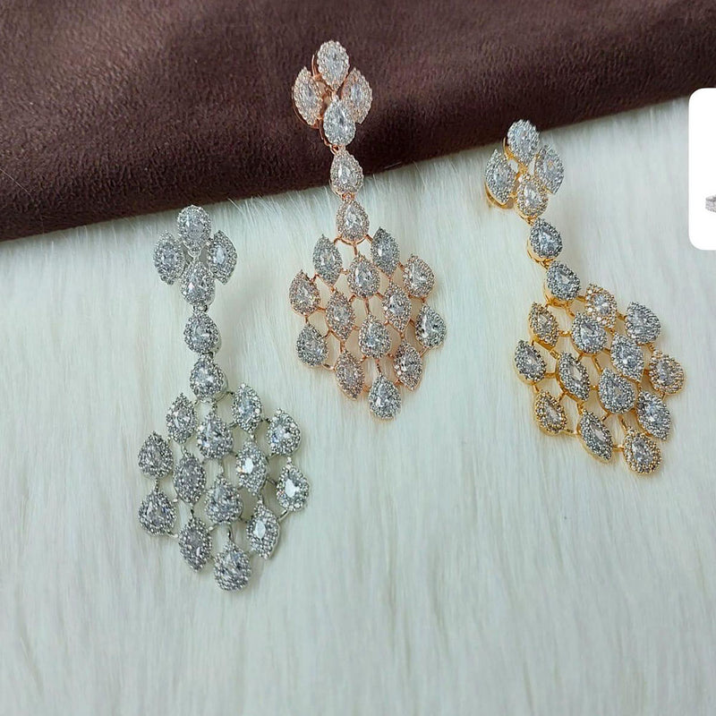 JewelTreeTz Micro Pave Setter Lovely Chandelier Earrings