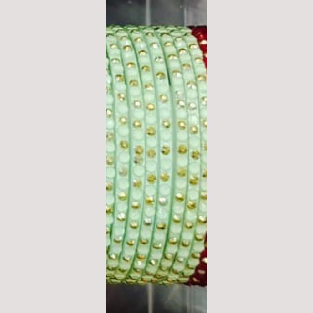 Chitra Bangles Multi Color Glass Bangle (12 Piece In One Box)