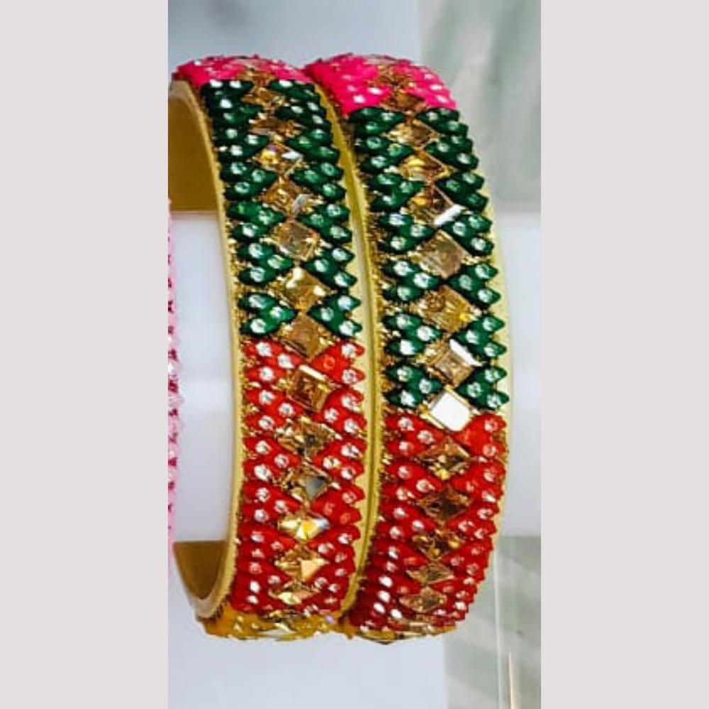Chitra Bangles Multi Color Bangle (8 Piece In One Box)