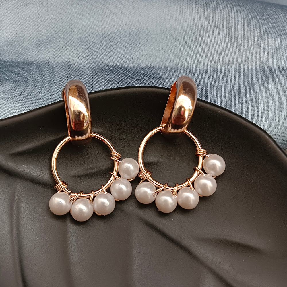 Viky Rose Gold Plated Dangler Earrings – JewelEMarket