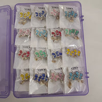 Urthn Stylish Pota Stone And Shell Butterfly Studs Earrings 