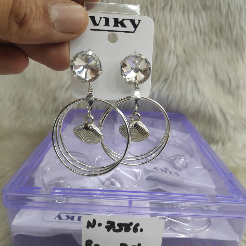 Viky Silver Plated Dangler Earrings