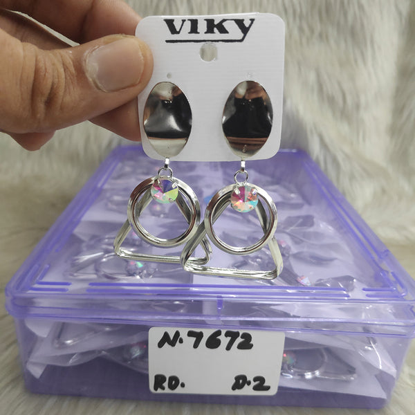 Viky Silver Plated Dangler Earrings