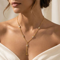 EtnicoFashion Gold Plated Anti Tarnish Chain Necklace for Women Stylish Trendy Necklace (N004W)