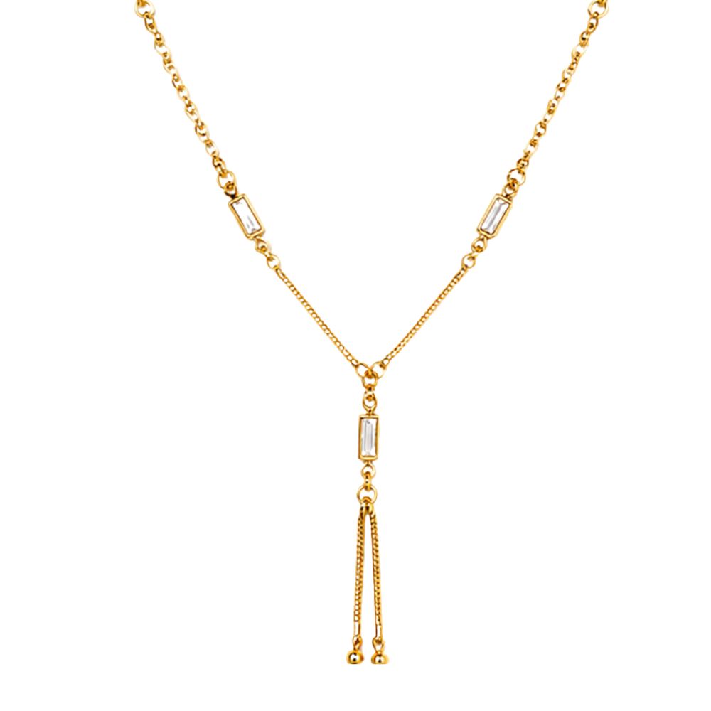 EtnicoFashion Gold Plated Anti Tarnish Chain Necklace for Women Stylish Trendy Necklace (N004W)