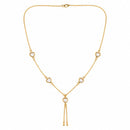 EtnicoFashion Gold Plated Heart Lariat Chain Necklace for Women Stylish Trendy Long Necklace (N008W)