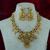 Diksha Collection Gold Plated Necklace Set