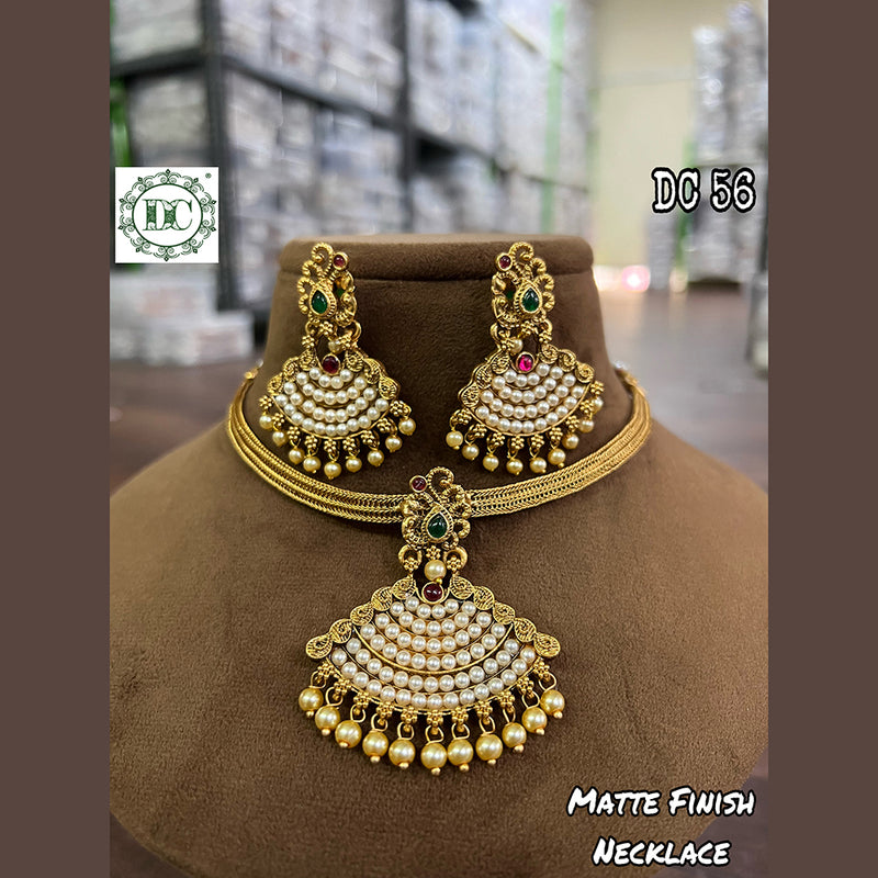 Diksha Collection Gold Plated Necklace Set