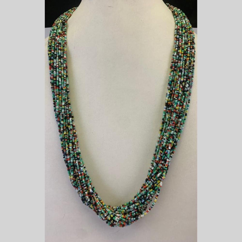 Banaras Beads Multi Layer Pearls Long Necklace