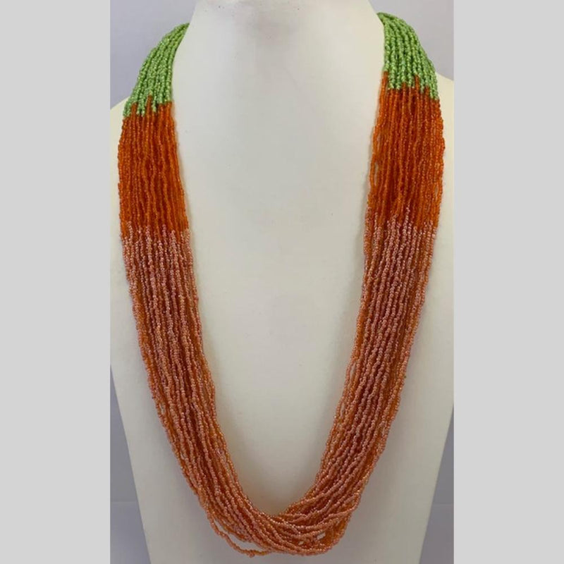 Banaras Beads Multi Layer Pearls Long Necklace