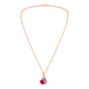 Mahi Shining Angel Wings Shaped Pink and White Crystal Pendant Necklace Earrings Set for Women (NL1103813ZPin)