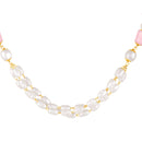 Mahi Stylish Pearl Bead Layered Necklace Set for Women & Girls with Gold Plating (NL1103867G)