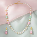 Mahi Stylish Pearl Bead Layered Necklace Set for Women & Girls with Gold Plating (NL1103867G)