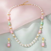 Mahi Stylish Pearl Bead Layered Necklace Set for Women & Girls with Gold Plating (NL1103867G)