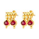 Mahi Traditional Gold Plated Long Necklace Set for Women with Kundan Red Stones & Earrings | Bridal & Ethnic Indian Jewelry (NL1108136GRed)
