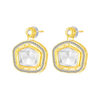 Mahi Traditional Kundan Choker Necklace Set for Women | Artificial Pearl Beaded Gold-Plated Jewelry with Earrings | Wedding & Festive Wear (NL1108143GWhi)