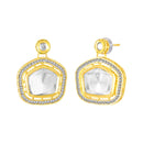 Mahi Traditional Kundan Choker Necklace Set for Women | Artificial Pearl Beaded Gold-Plated Jewelry with Earrings | Wedding & Festive Wear (NL1108143GWhi)