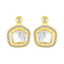 Mahi Traditional Kundan Choker Necklace Set for Women | Artificial Pearl Beaded Gold-Plated Jewelry with Earrings | Wedding & Festive Wear (NL1108143GWhi)