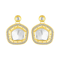 Mahi Traditional Kundan Choker Necklace Set for Women | Artificial Pearl Beaded Gold-Plated Jewelry with Earrings | Wedding & Festive Wear (NL1108143GWhi)