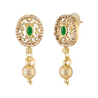 Mahi Traditional Kundan Multilayer Choker Necklace Set with Kundan & Artificial Pearls for Women | Bridal & Ethnic Jewellery with Earrings (NL1108146GGre)