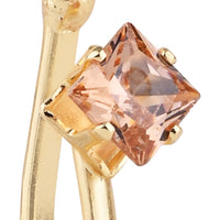 Etnico Ethnic Silver Oxidised Non Piercing Pressing Type Nosepins for women (NL181FL)