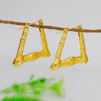 Mahavir Dye Gold Plated Dangler Earrings