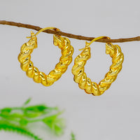 Mahavir Dye Gold Plated Dangler Earrings