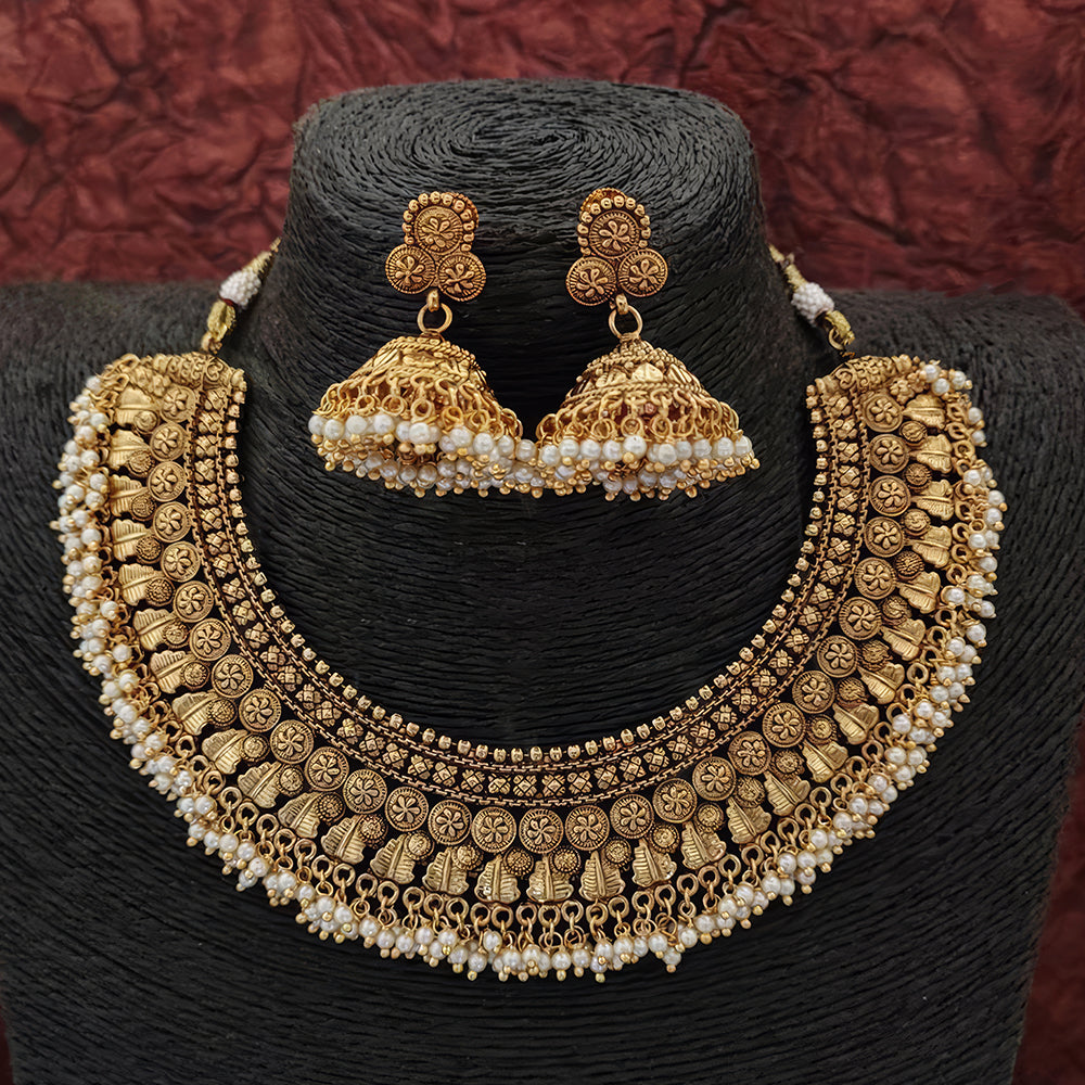 Js Fashion Premium Pearl Necklace Set