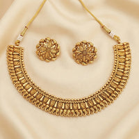 Js Fashion High Gold Designer Necklace Set 