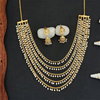 Js Fashion Premium Multi-Layer Pearl Necklace Set