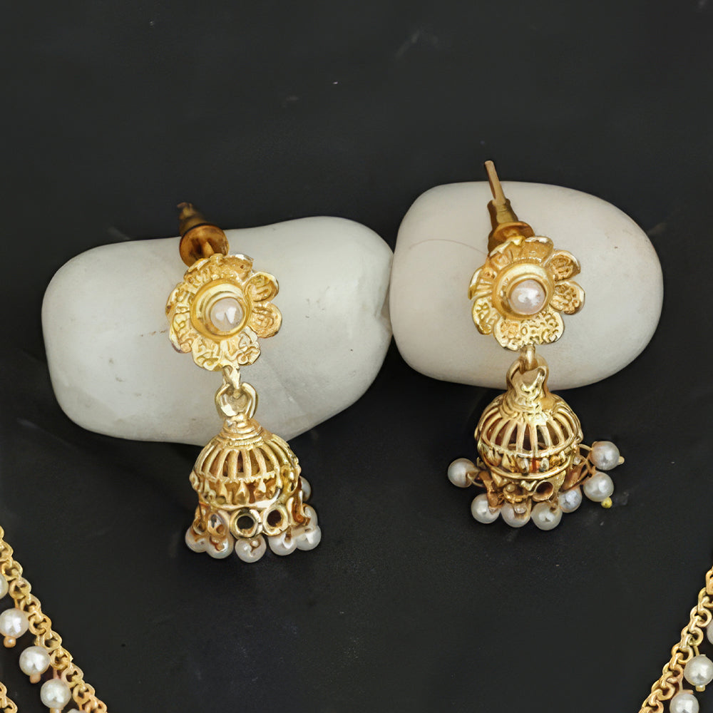 Js Fashion Premium Multi-Layer Pearl Necklace Set