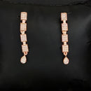 Js Fashion Delicate Rose Gold Plated Austrian Stone Necklace Set