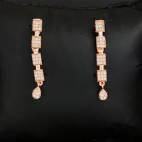 Js Fashion Delicate Rose Gold Plated Austrian Stone Necklace Set
