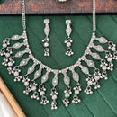 Js Fashion  Oxidized Silver Necklace Set with Matching Dangle Earrings Design