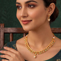 Js Fashion  Premium Party Wear Antique Necklace Set