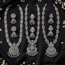 Js Fashion Oxidized Silver Beaded Designer Necklace Set